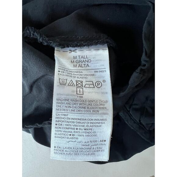 Old Navy dress women’s size medium tall Black adjustable Straps flowy Witchy - Picture 6 of 8